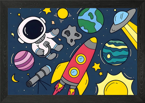 Sapce fun framed wall art - fun,