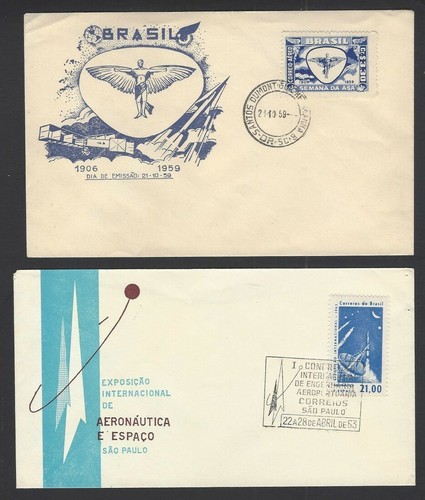 Brazil aviation sapce fdcs - sapce,